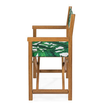 Cukor Classic Vintage Outdoor Acacia Wood Folding Director Chair with Canvas Seat - JONATHAN Y